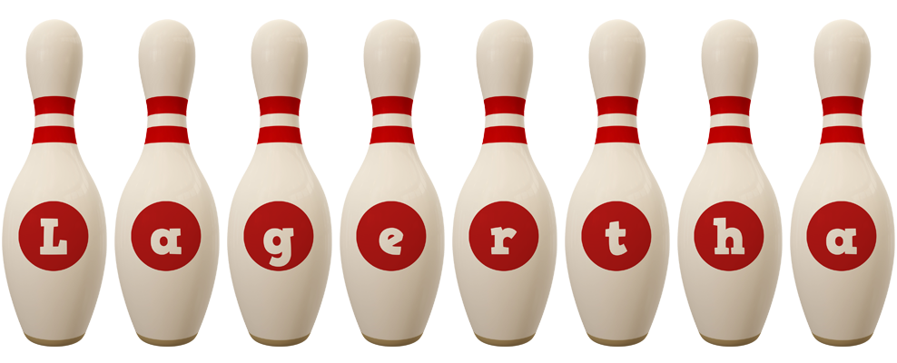 Lagertha bowling-pin logo