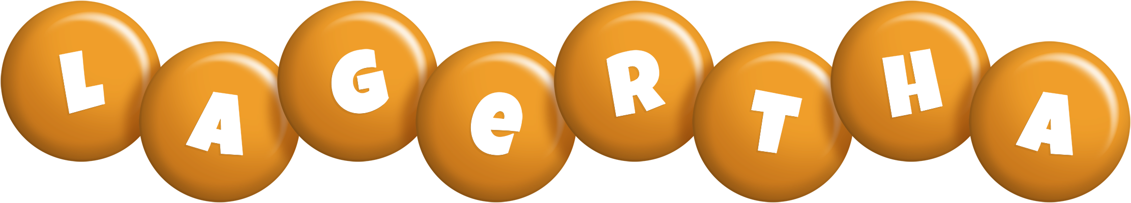 Lagertha candy-orange logo