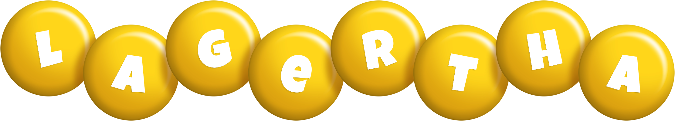 Lagertha candy-yellow logo