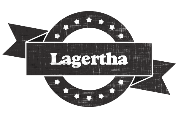 Lagertha grunge logo