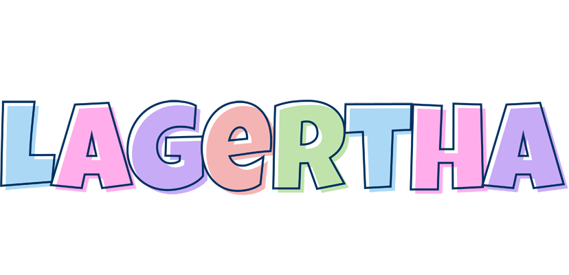 Lagertha pastel logo