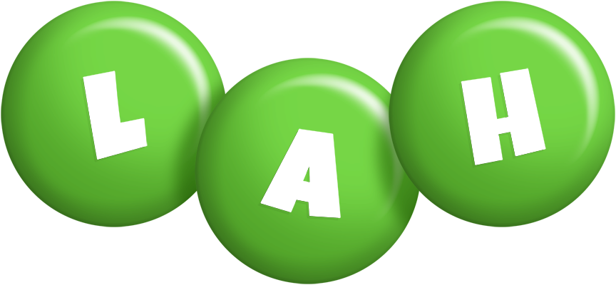 Lah candy-green logo