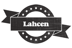 Lahcen grunge logo
