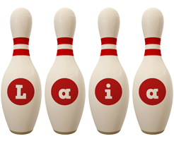 Laia bowling-pin logo