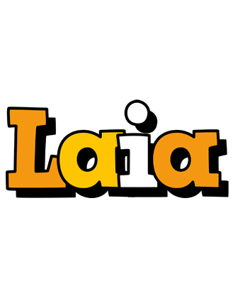 Laia cartoon logo
