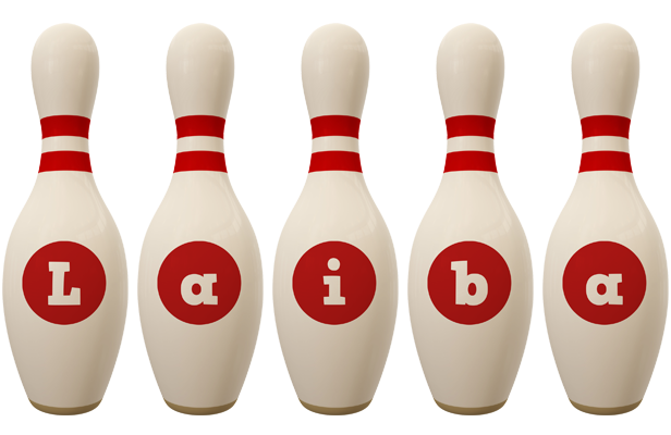 Laiba bowling-pin logo