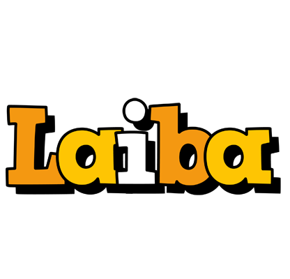 Laiba cartoon logo