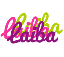 Laiba flowers logo