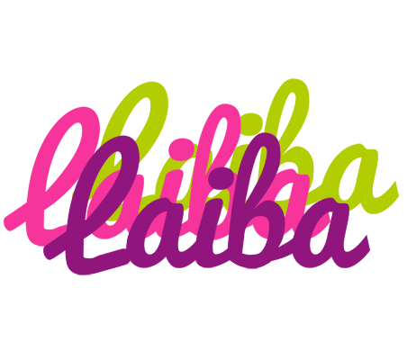 Laiba flowers logo