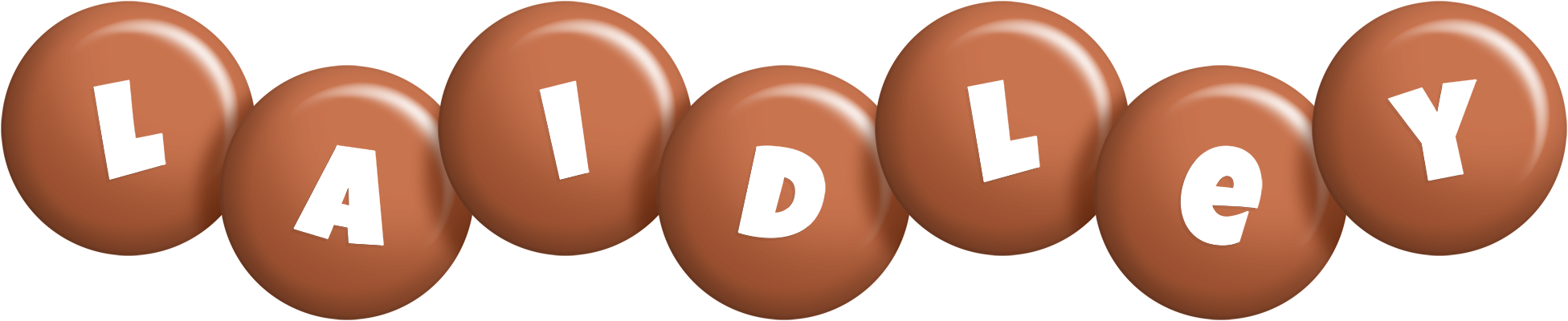 Laidley candy-brown logo