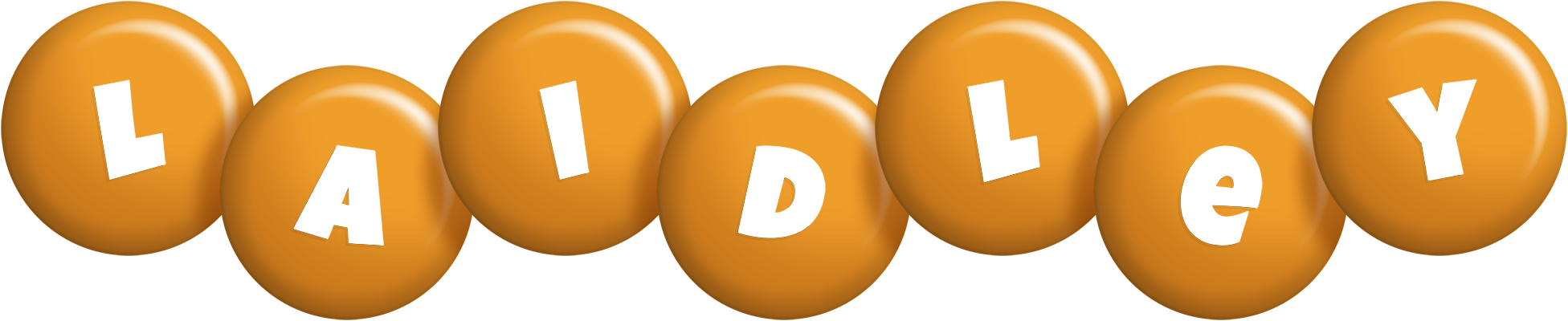 Laidley candy-orange logo