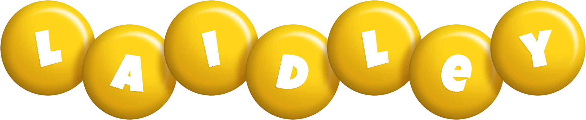 Laidley candy-yellow logo