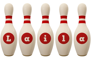 Laila bowling-pin logo
