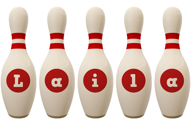 Laila bowling-pin logo