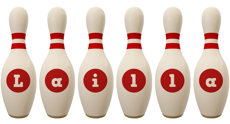 Lailla bowling-pin logo