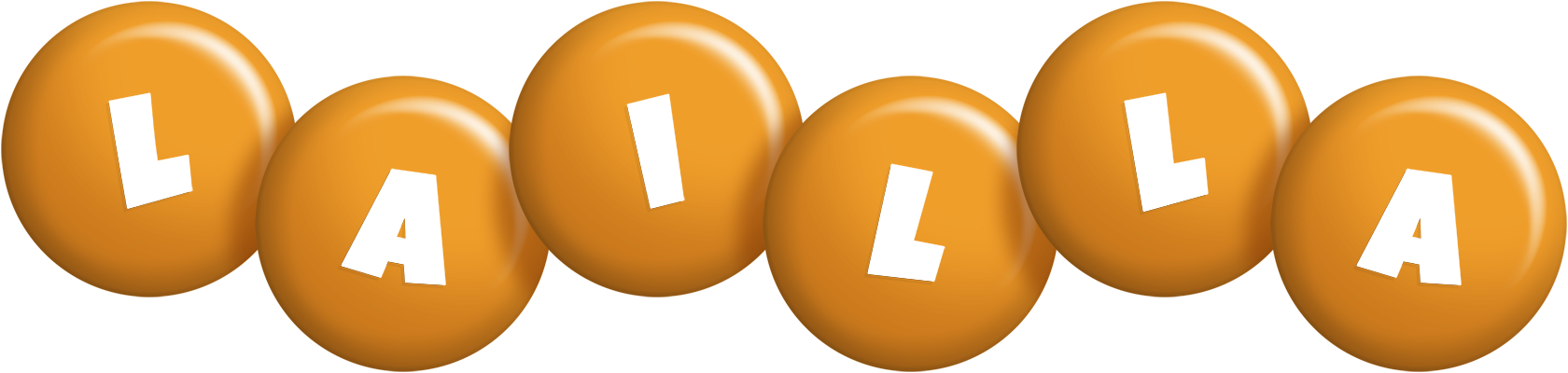 Lailla candy-orange logo