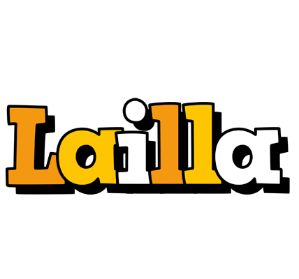 Lailla cartoon logo