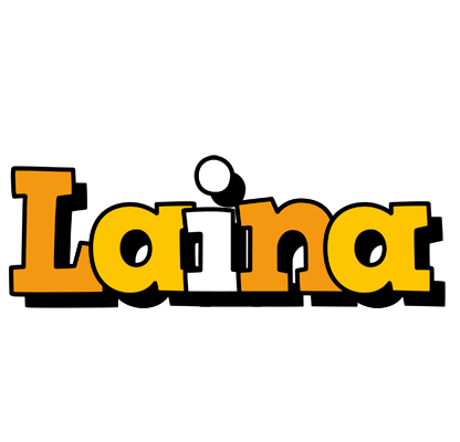 Laina cartoon logo