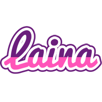 Laina cheerful logo