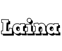 Laina snowing logo