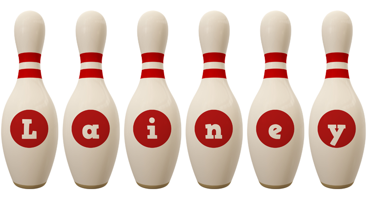 Lainey bowling-pin logo