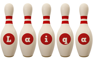 Laiqa bowling-pin logo