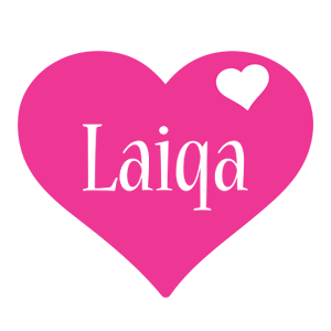 Laiqa love-heart logo