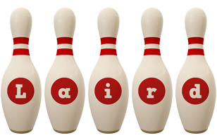 Laird bowling-pin logo