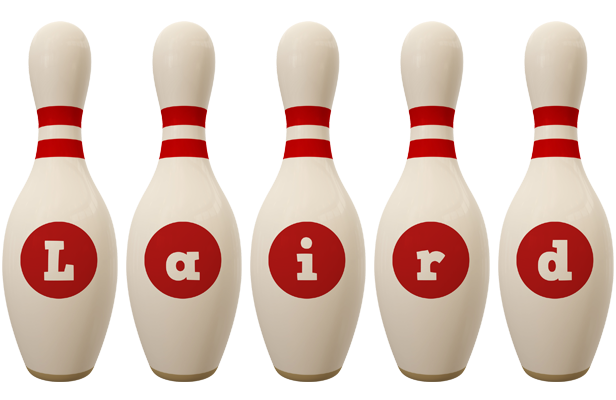 Laird bowling-pin logo