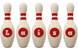 Laisa bowling-pin logo