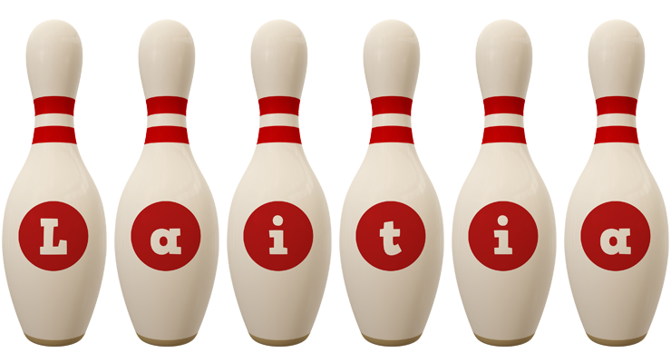 Laitia bowling-pin logo