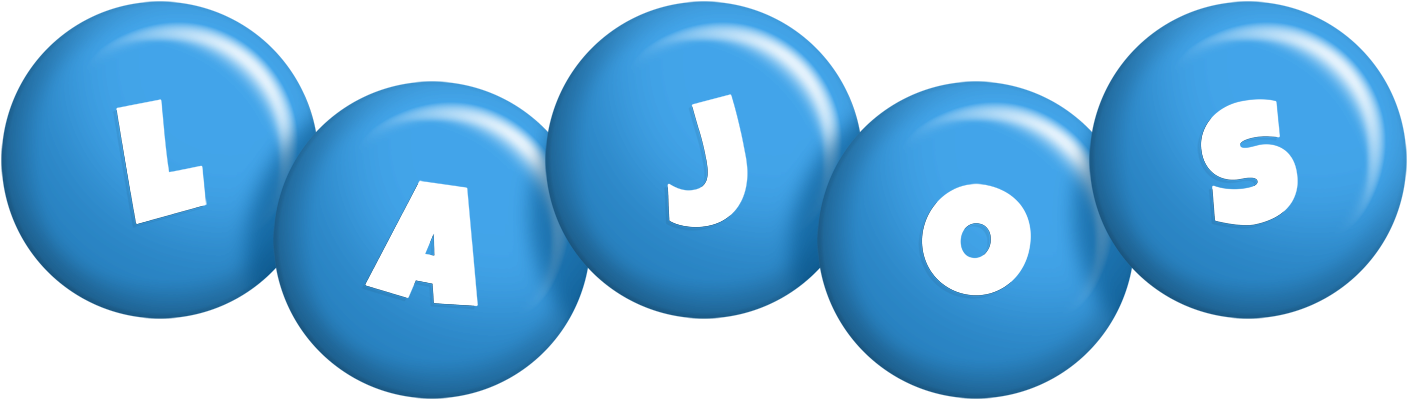 Lajos candy-blue logo