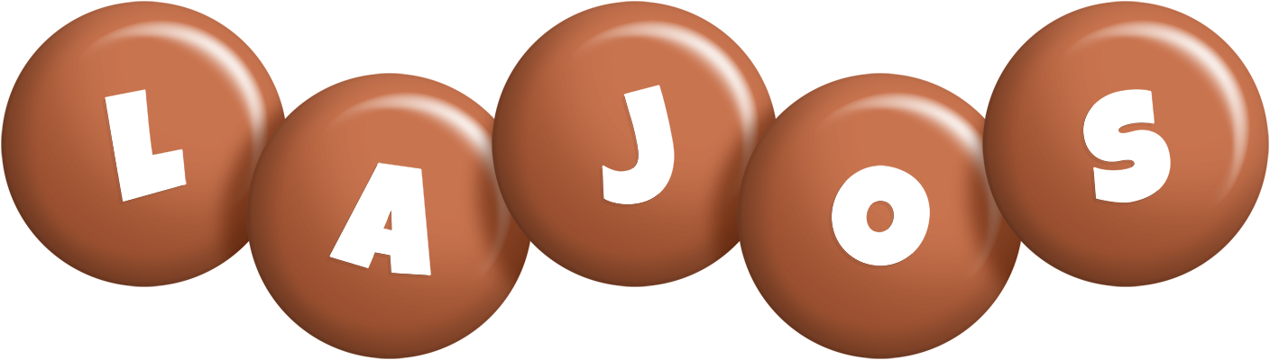 Lajos candy-brown logo