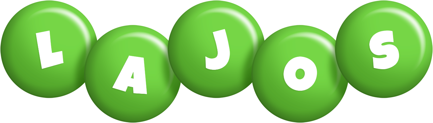 Lajos candy-green logo