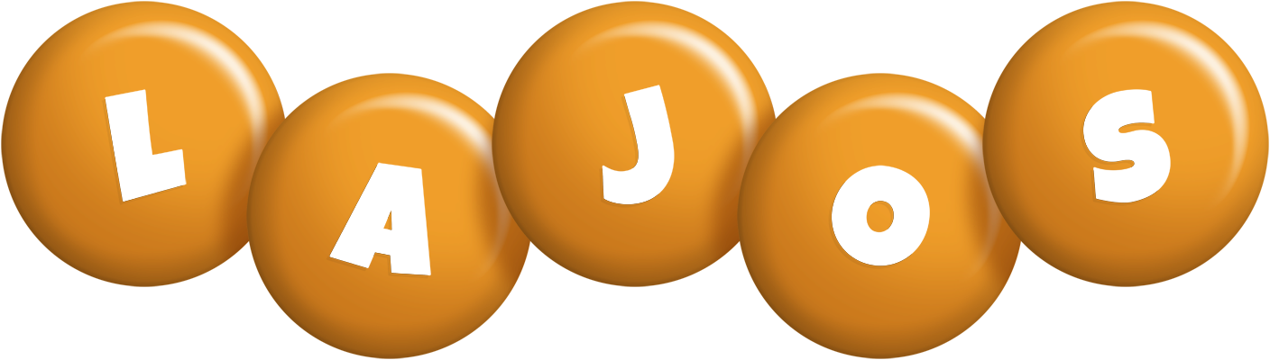 Lajos candy-orange logo