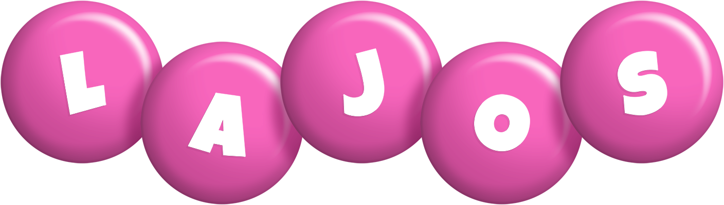Lajos candy-pink logo