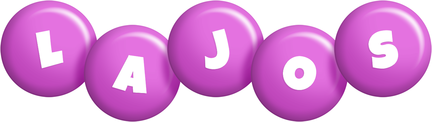 Lajos candy-purple logo