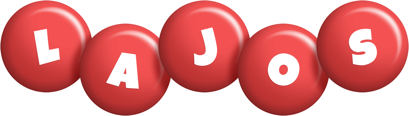 Lajos candy-red logo