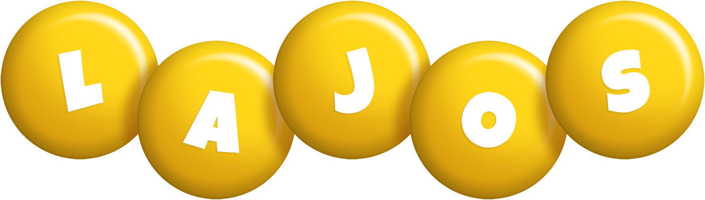 Lajos candy-yellow logo