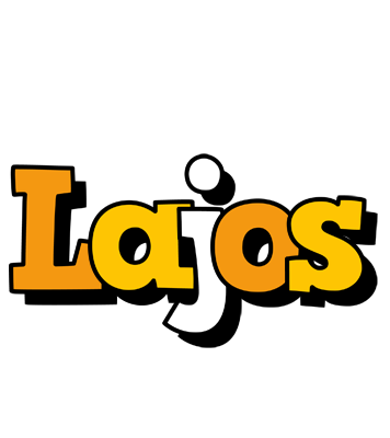 Lajos cartoon logo