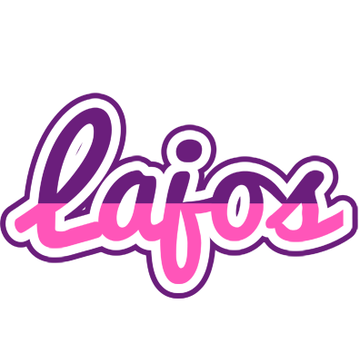 Lajos cheerful logo