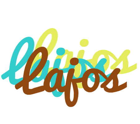 Lajos cupcake logo