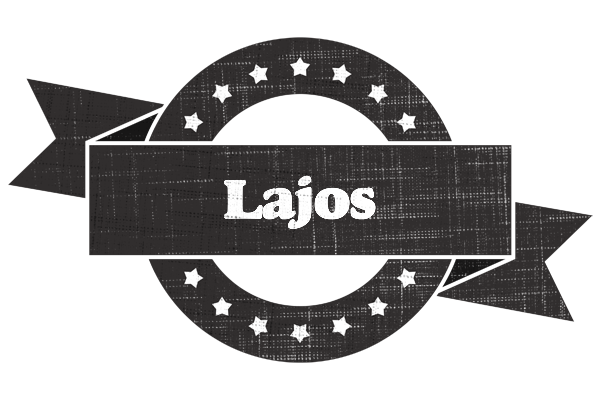 Lajos grunge logo