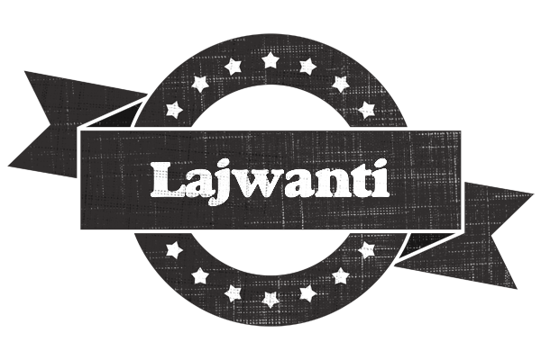 Lajwanti grunge logo