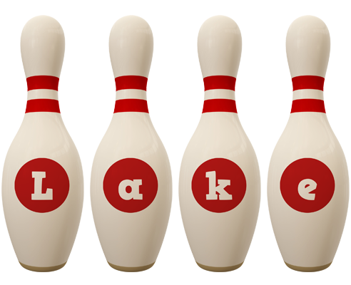 Lake bowling-pin logo