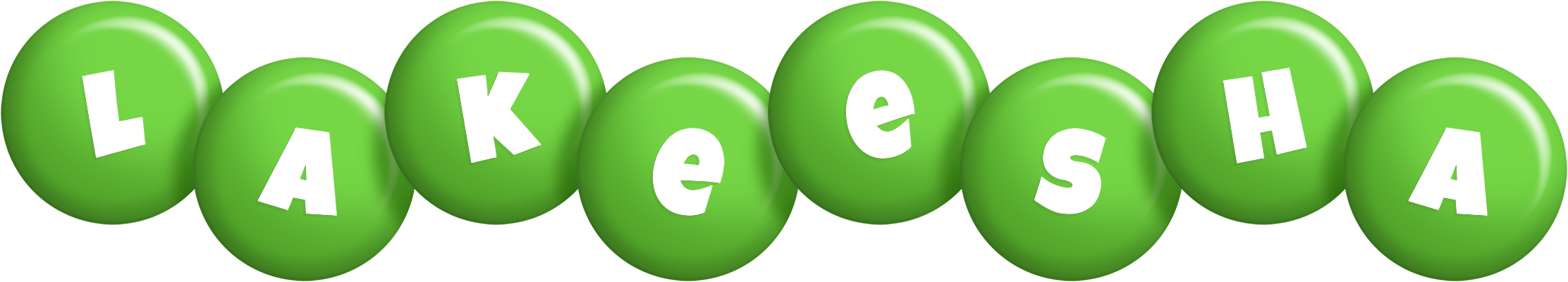 Lakeesha candy-green logo