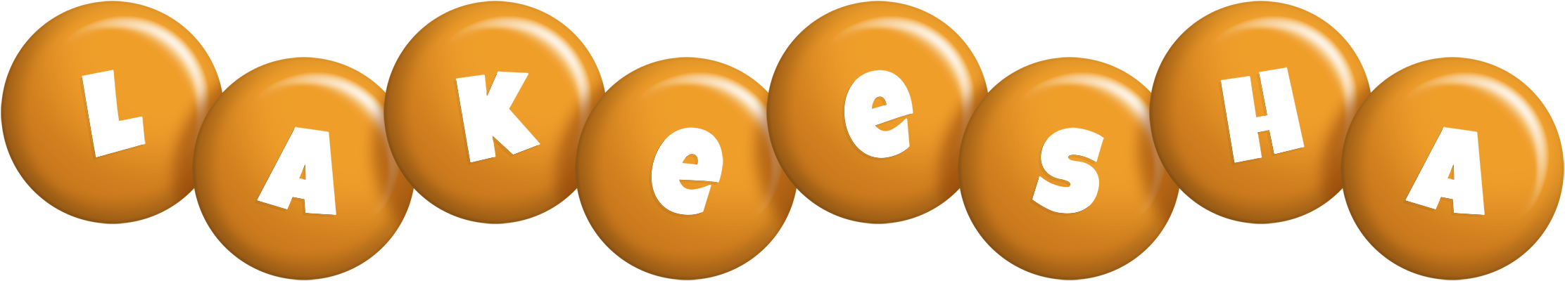 Lakeesha candy-orange logo
