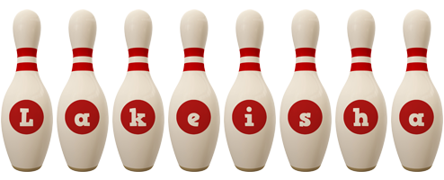 Lakeisha bowling-pin logo