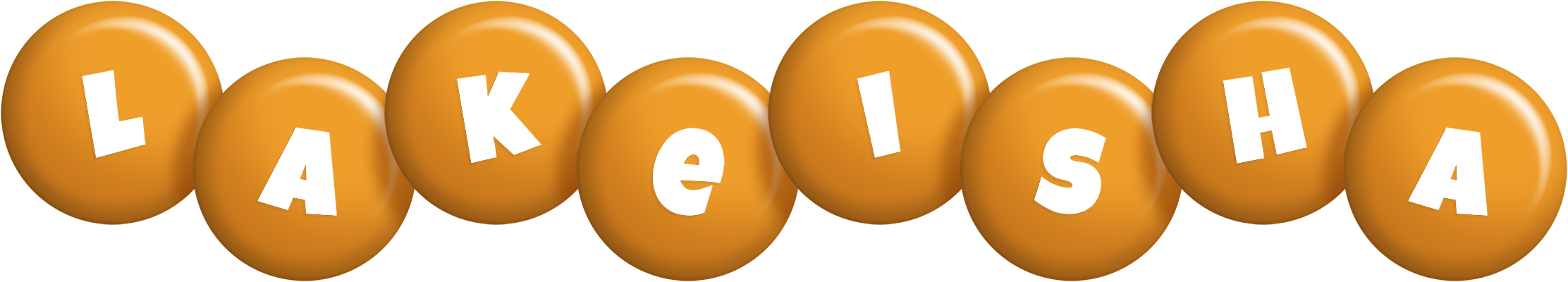 Lakeisha candy-orange logo