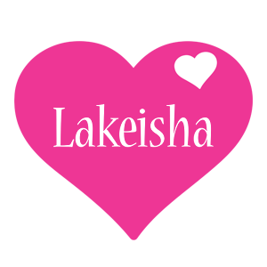 Lakeisha love-heart logo